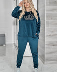 Velvet set with stones - Twiggy Shop