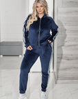 Velvet set with a zipper - Twiggy Shop