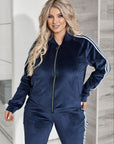 Velvet set with a zipper - Twiggy Shop