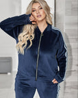 Velvet set with a zipper - Twiggy Shop