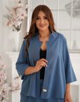 Conjunto blazer y pantalón lino