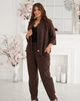 Conjunto blazer y pantalón lino