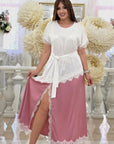 Vestido con encaje delicado