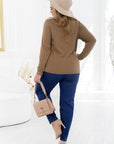 Knit sweater with high collar - Twiggy Shop