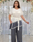 Conjunto con delicado encaje