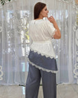 Conjunto con delicado encaje