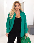 Ribbed knit set with a shirt - Twiggy Shop