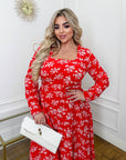 Soft fabric dress with flowers - Twiggy Shop