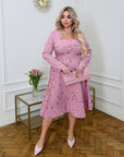 Soft fabric dress with flowers - Twiggy Shop