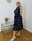 Soft fabric dress with flowers - Twiggy Shop