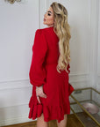 Soft fabric dress with ruffles - Twiggy Shop