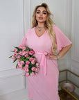Pleated fabric dress - Twiggy Shop