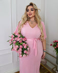 Pleated fabric dress - Twiggy Shop