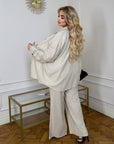 Striped linen-blend set - Twiggy Shop