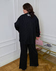 Striped linen-blend set - Twiggy Shop