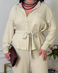 Linen-blend set - Twiggy Shop