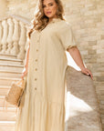 Midikleid aus Leinen
