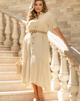 Midikleid aus Leinen