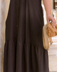 Vestido midi de lino