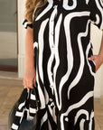Vestido midi con cinturón