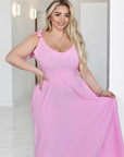 Vestido largo de tela suave