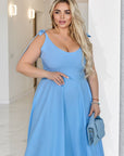 Vestido largo de tela suave
