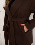 Short coat with belt - Twiggy Shop