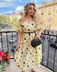 Cotton dress with hearts