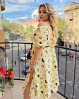 Cotton dress with hearts