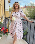 Rochie din bumbac cu inimioare
