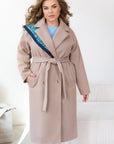 Long belted coat - Twiggy Shop