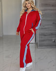 Knit set with denim inserts - Twiggy Shop