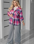 Plaid shirt with stones - Twiggy Shop