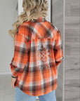 Plaid shirt with stones - Twiggy Shop