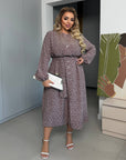 Midi haljina na tufne