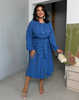 Polka-Dot Midi šaty
