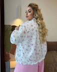 Σατέν Bomber Jacket με στάμπα
