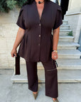Set cu bluză Peplum