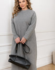 Midi dress made of soft knit - Twiggy Shop