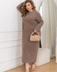 Midi dress made of soft knit - Twiggy Shop