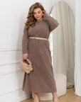 Midi dress made of soft knit - Twiggy Shop