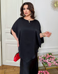 Satin set with a skirt , White, с деликатен дизайн и гладка текстура, подходящ за елегантен и комфортен стил.