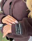 Warm fleece set in polyester and elastane, shown in the image, suitable for winter and cold days.
