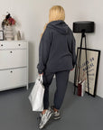 Warm fleece set in polyester and elastane, comfortable clothing for cold weather, image IMG_7816.jpg