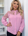 Elegante blouse met opvallende borduursels