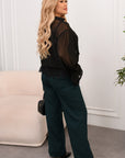 Set camicia trasparente e pantaloni