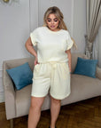 Soft velvet set с viscose и cotton, уютен и елегантен, показан на изображението.