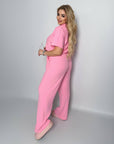 Ribbed knit set с cotton, spandex и polyester, комфортен и стиlinen за ежедневна носия, изображение IMG_8173.