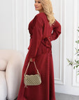 Linen ен комплект с свободна кройка от linen 80% и polyester 20%, подходящ за лятна ежедневна облекло.