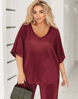 Structured fabric set EU082025, polyester 97%, spandex 3%, показан в изображението.